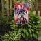 Edge Collections - 11.25" X 15.50" - Multicolor - Schnauzer Patriotic American Decorative Banner - 1 Piece